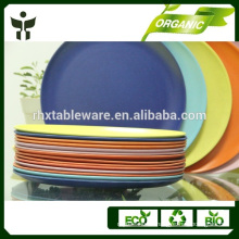 disposable biodegradable bamboo powder & fiber material dishes & plates